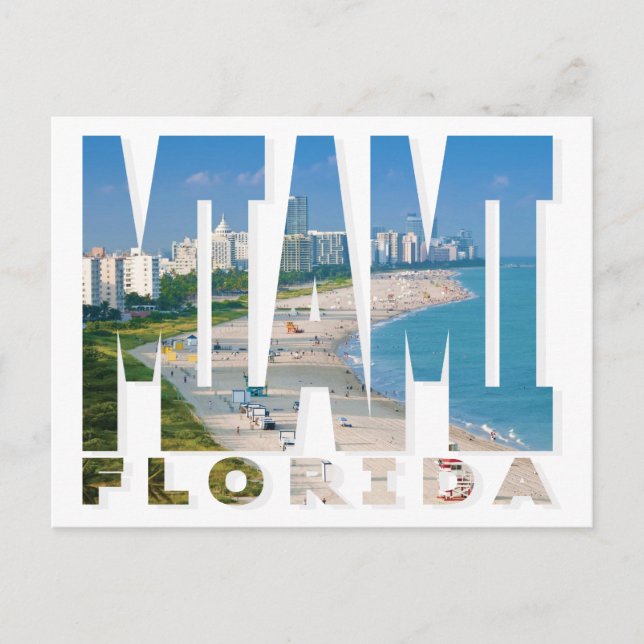 Postal Miami, Florida Postcard (Anverso)