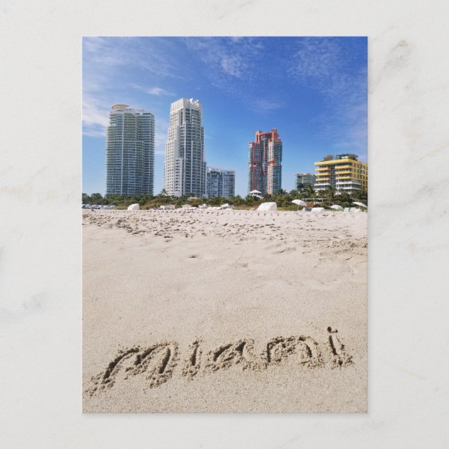 Postal Miami Florida South Beach Travel (Anverso)