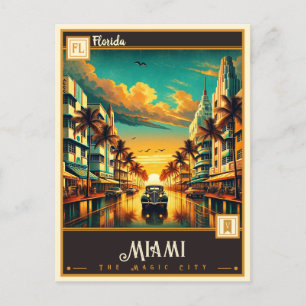 Postal Miami, Florida Vintage