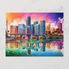 Postal Miami La Ciudad Mágica