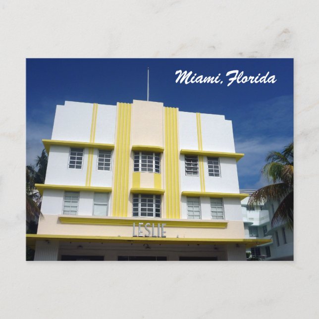 Postal miami leslie (Anverso)