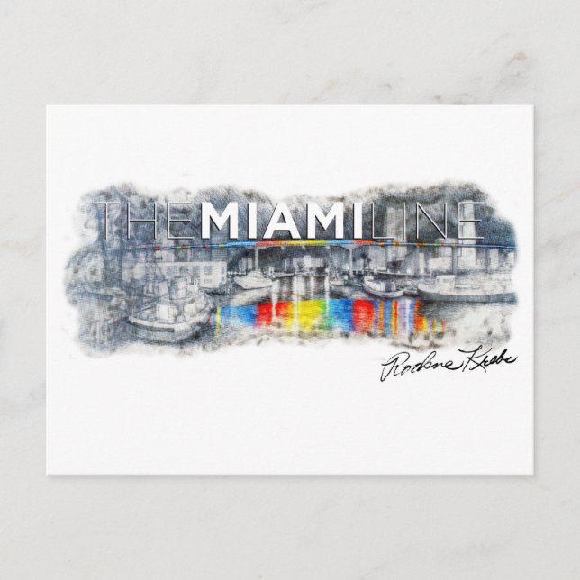 Postal Miami Line, Rockne Krebs, Postcard (Anverso)