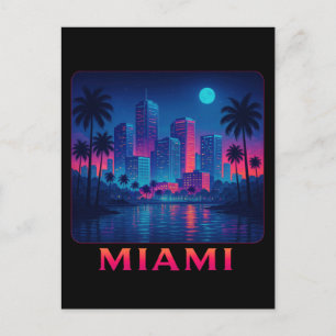 Postal Miami Moonrise - Horizonte Neon