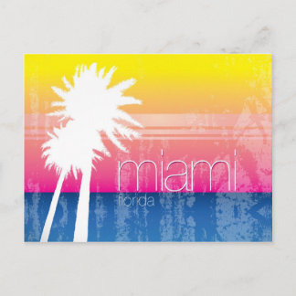 Postal Miami Sky Postcard
