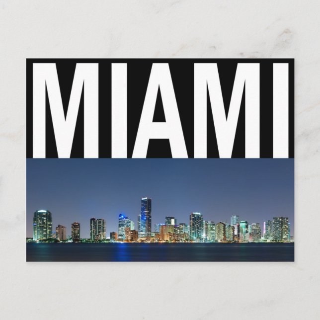 Postal Miami Skyline Panorama (Anverso)