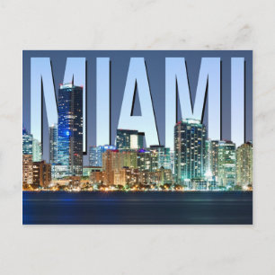 Postal Miami Skyline Panorama