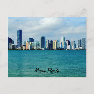 Postal Miami Skyline Post Card