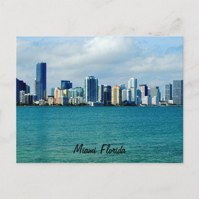 Postal Miami Skyline Post Card (Anverso)