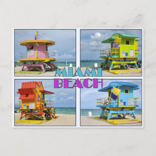 Postal Miami South Beach Lifeguard Towers