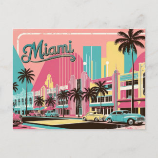 Postal Miami vintage, Florida