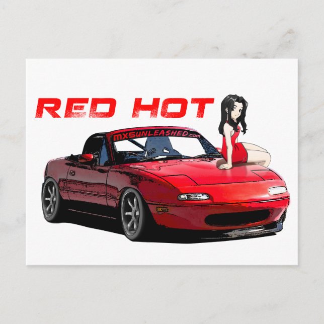 Postal Miata MX-5 candente (Anverso)