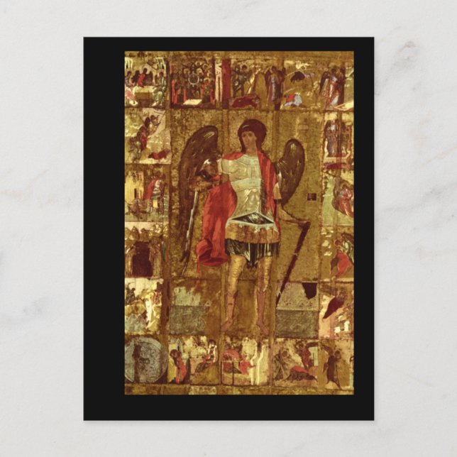 Postal Michael el Arcángel_Art de la antigüedad (Anverso)