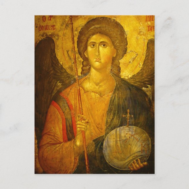 Postal Michael la Postcard Archangel (Anverso)