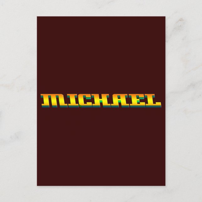 Postal MICHAEL, por Michael (Anverso)
