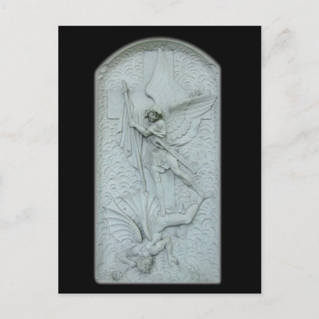 Postal Michael y Lucifer ~ postcard (Anverso)