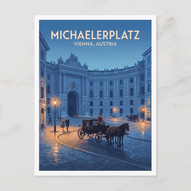 Postal Michaelerplatz Viena Austria (Anverso)