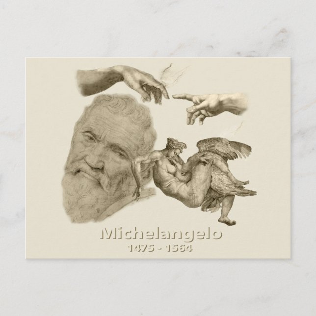 Postal Michelangelo (Anverso)