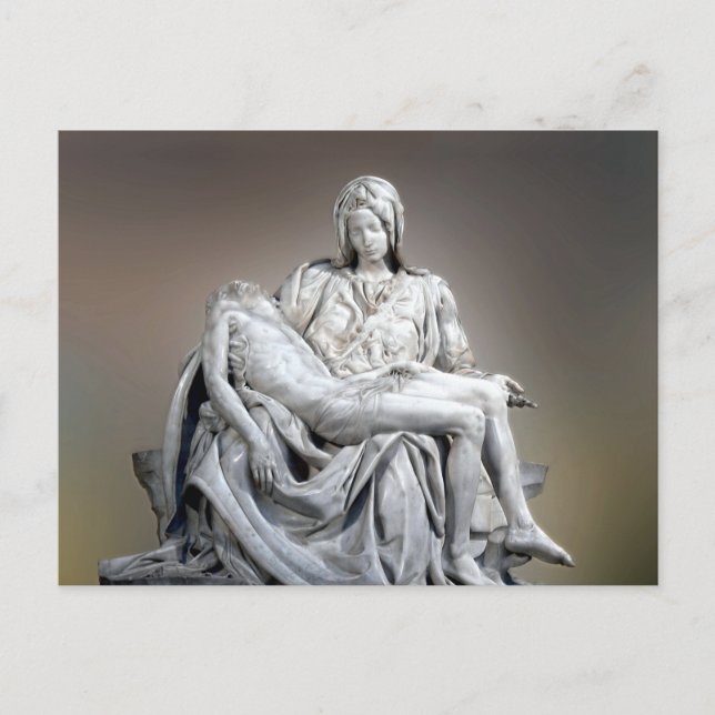 Postal Michelangelo - La Pieta (Anverso)