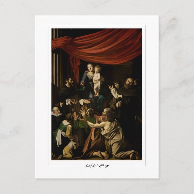 Postal Michelangelo Merisi da Caravaggio #2 - Bella Artes (Anverso)