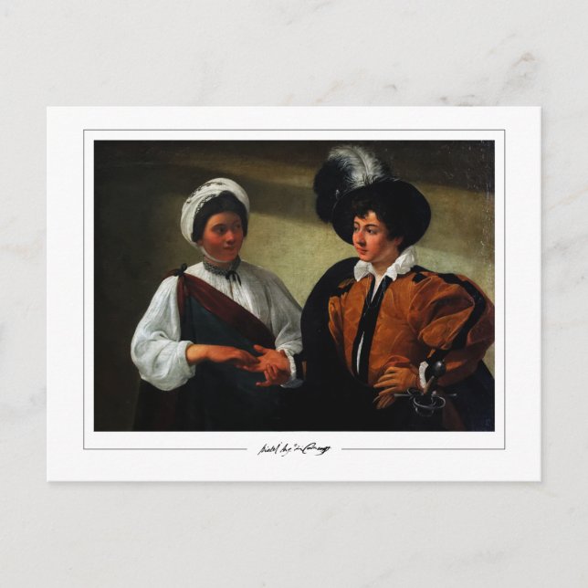 Postal Michelangelo Merisi da Caravaggio #82 - Arte fina (Anverso)