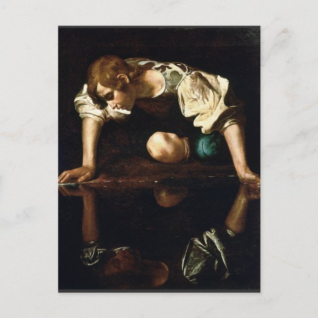 Postal Michelangelo Merisi da Caravaggio "Narcissus" (Anverso)