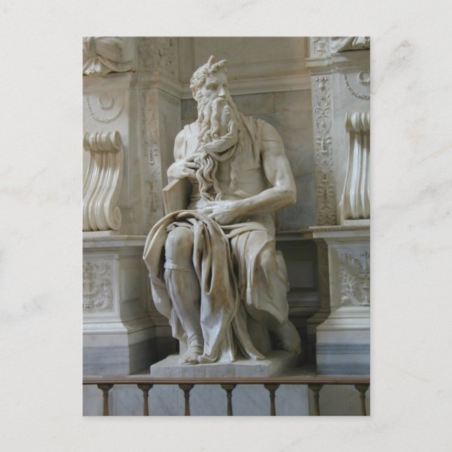 Postal Michelangelo-Moses (Anverso)