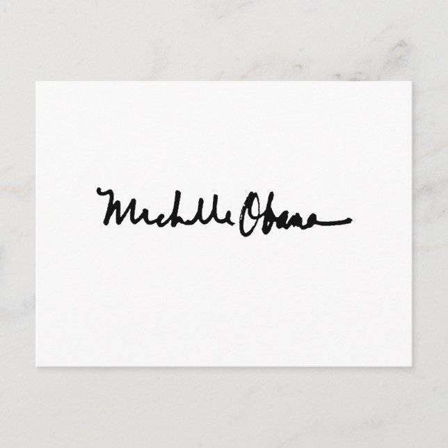 Postal MICHELLE OBAMA AUTOGRAPH -.png (Anverso)