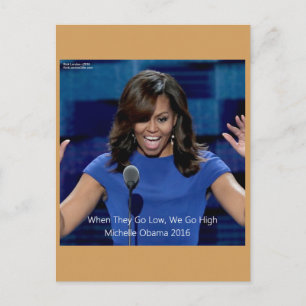 Postal Michelle Obama Colectivo "Vamos Alto"