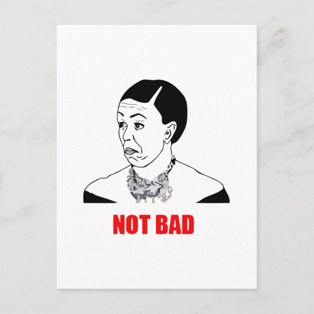 Postal Michelle Obama no es un mal meme (Anverso)