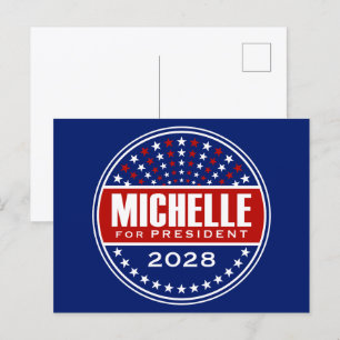 Postal Michelle Obama Presidenta 2028