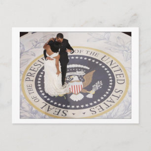 Postal Michelle y Barack Obama