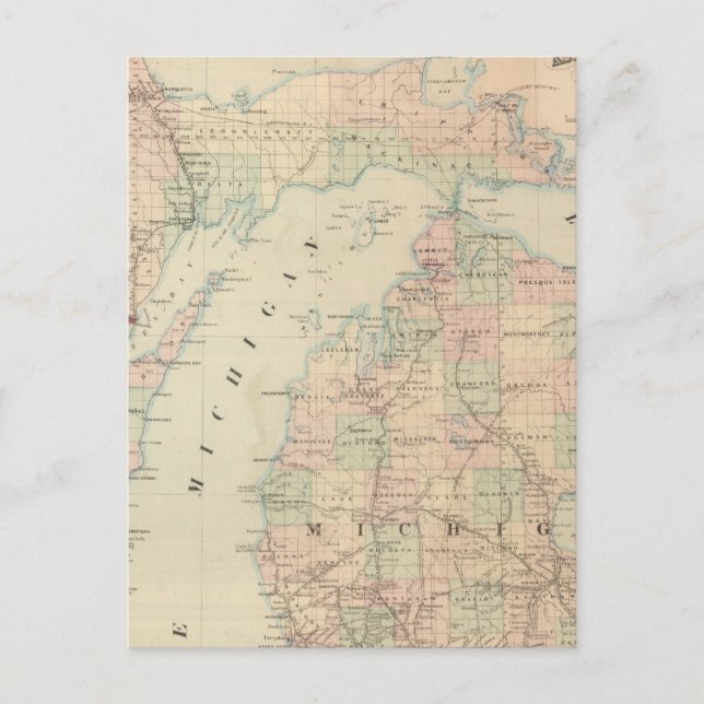Postal Michigan (Anverso)