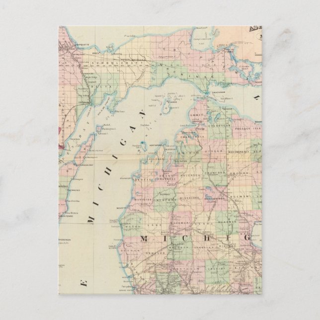 Postal Michigan 7 (Anverso)