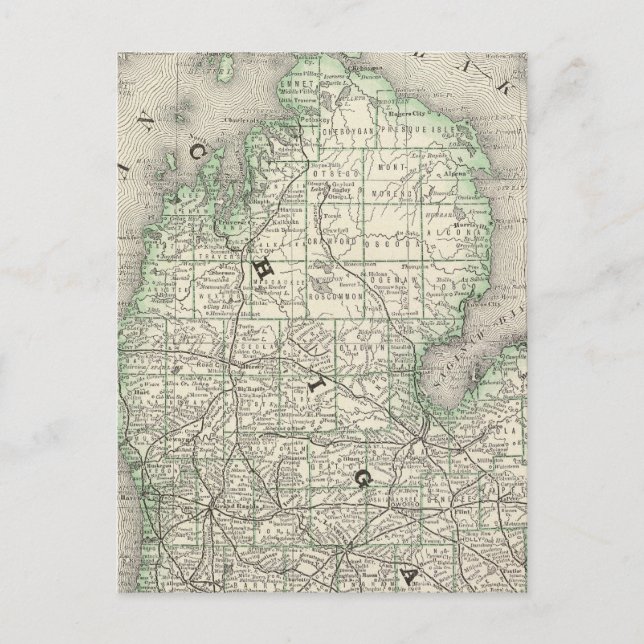Postal Michigan 8 (Anverso)