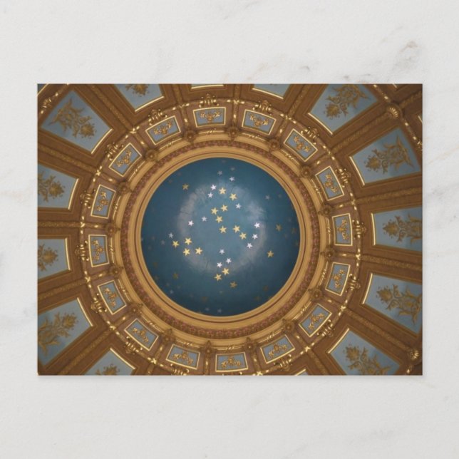 Postal Michigan Capitol Rotunda (Anverso)