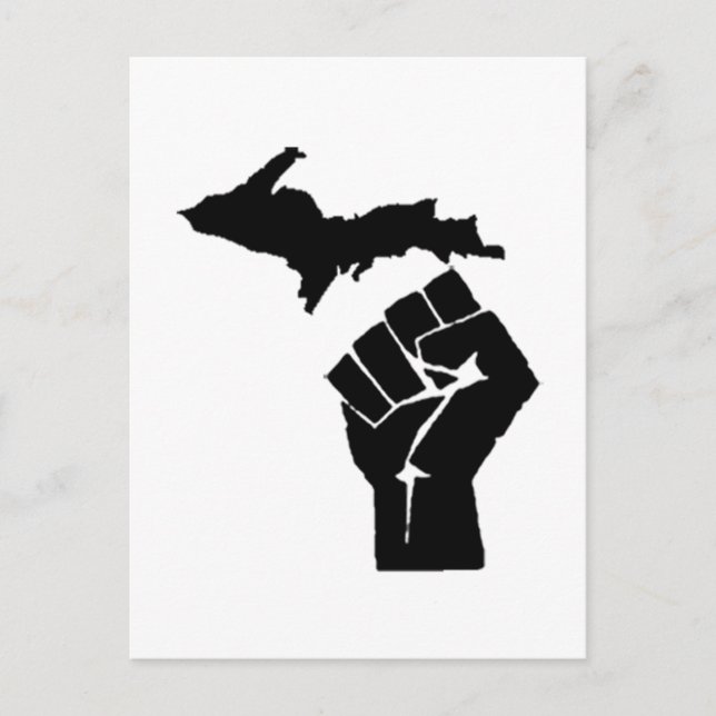 Postal Michigan Fist (Anverso)