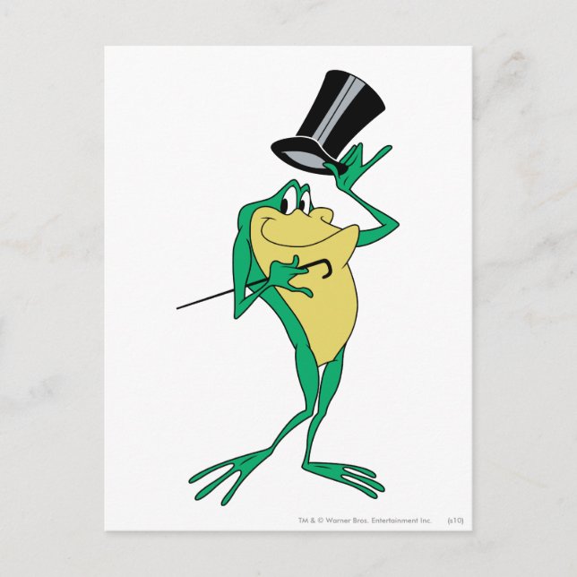 Postal Michigan J. Frog en color (Anverso)