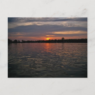 Postal Michigan Lake Sunset