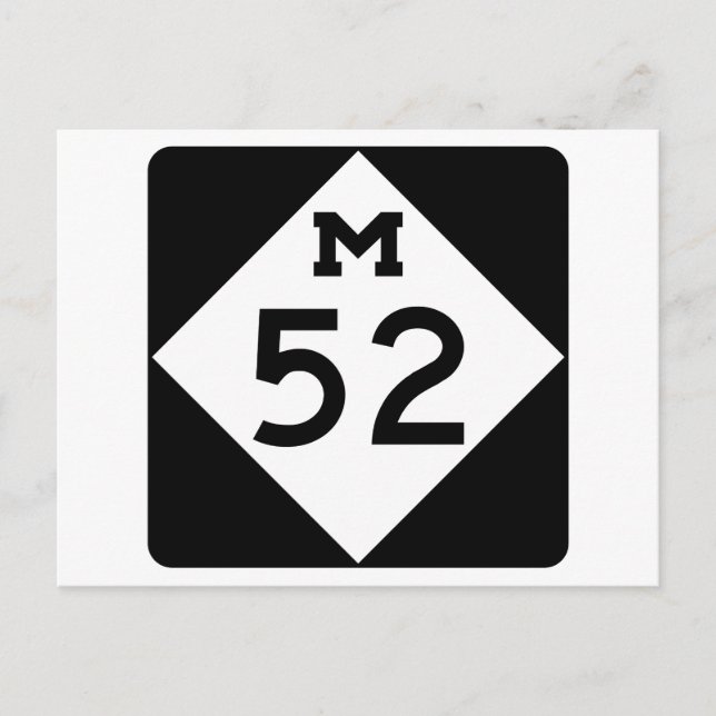 Postal Míchigan M-52 (Anverso)
