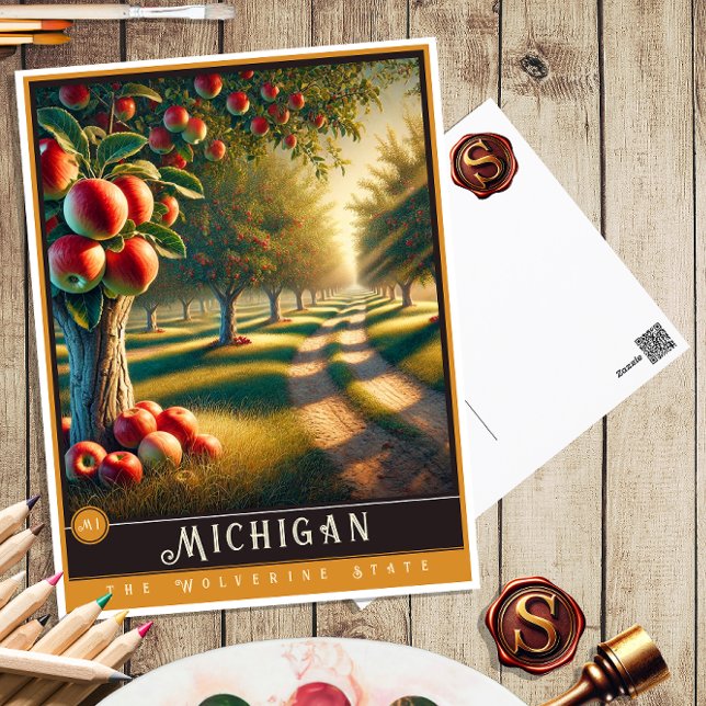 Postal Michigan | Postcarta estatal hiperrealista (Subido por el creador)
