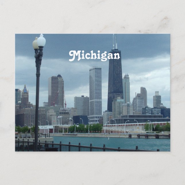 Postal Michigan Skyline (Anverso)
