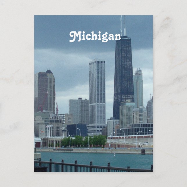 Postal Michigan Skyline (Anverso)