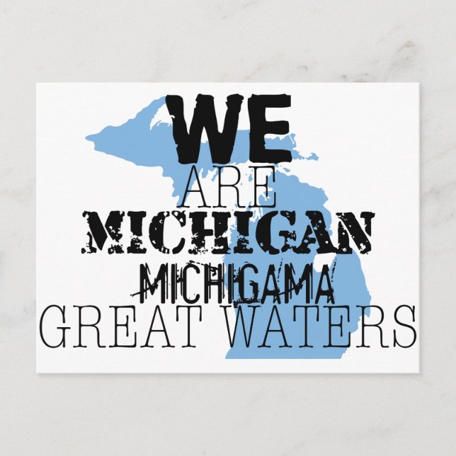 Postal Michigan Tribal Michigama Great Waters Up North (Anverso)