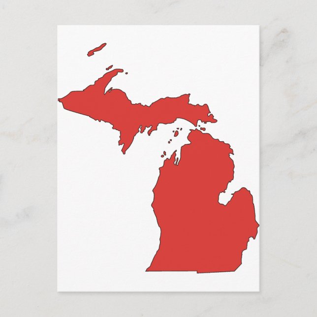 Postal Michigan: Un estado RED (Anverso)