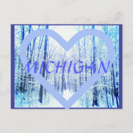 Postal Michigan Winter Woodland