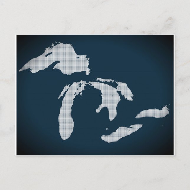 Postal Michigan y los Grandes Lagos (Anverso)