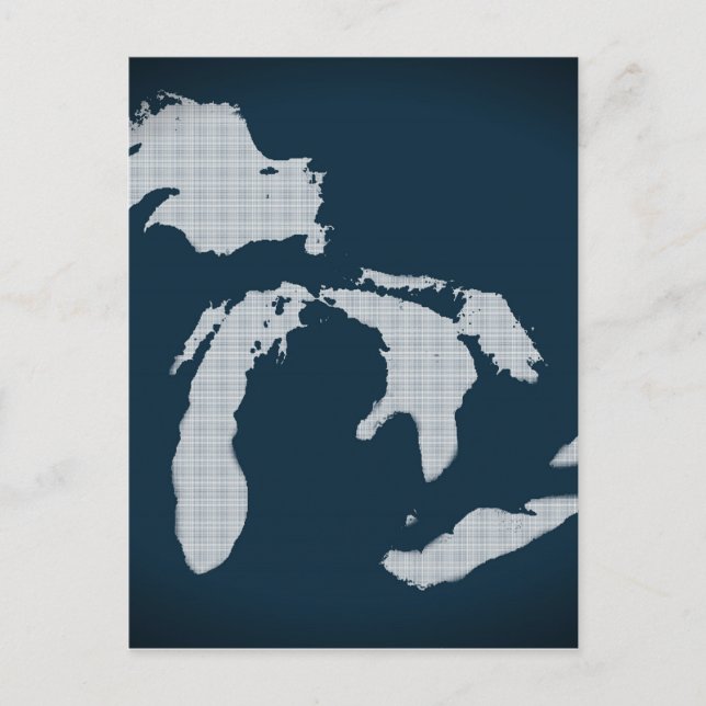 Postal Michigan y los Great Lakes (Anverso)