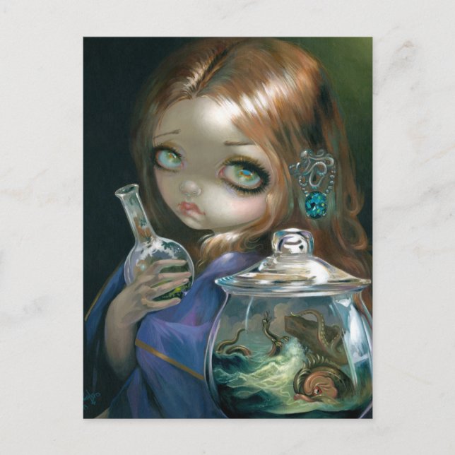 Postal "Microcosmos: Monstruos marinos" (Anverso)