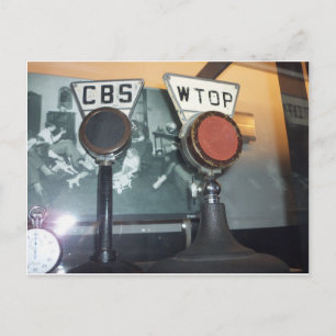 Postal Micrófonos antiguos