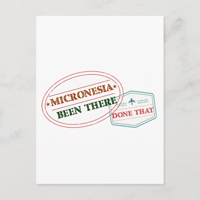 Postal Micronesia Estuvo Ahí Hecho Que (Anverso)